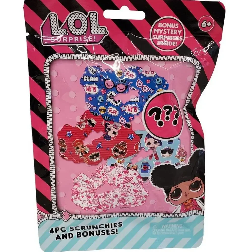 LOL Surprise Hair Ties Little Girls Scrunchies and Bonuses LOL Surprise Toys